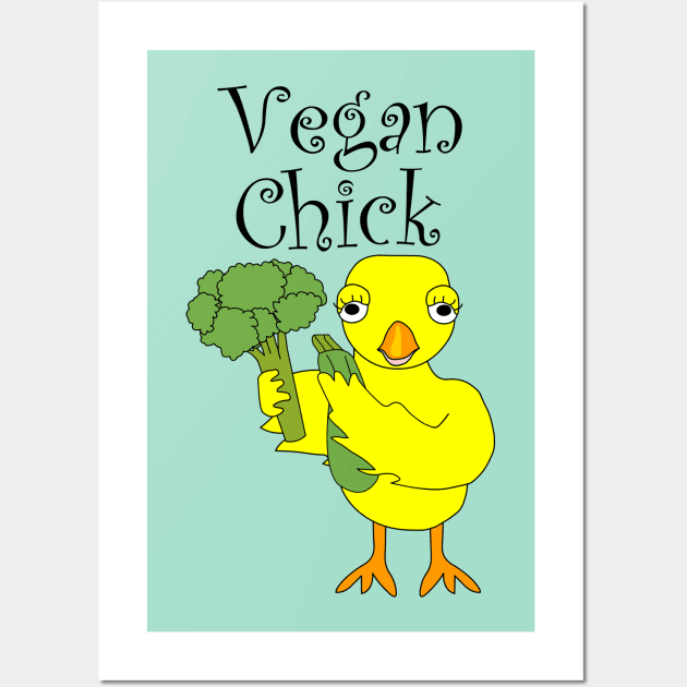 Vegan Chick Wall Art by Barthol Graphics